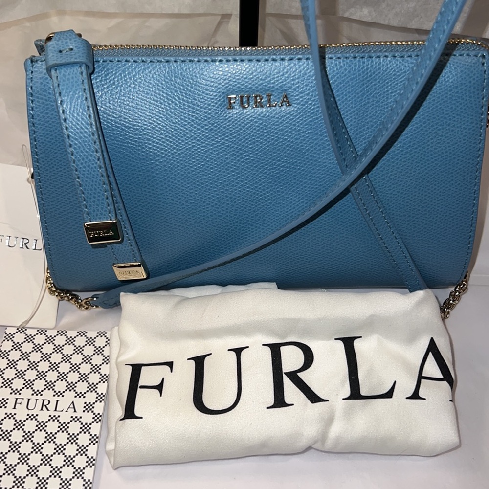 Furla aqua Luna Veronica crossbody bag - Picture 3 of 6